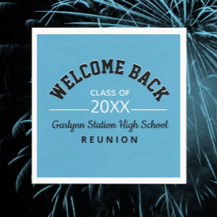 Welcome Back Class reunion paper Napkins
