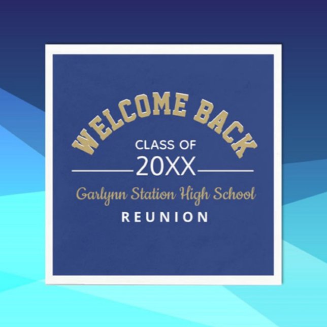Welcome Back Class reunion paper Napkins (Creator Uploaded)
