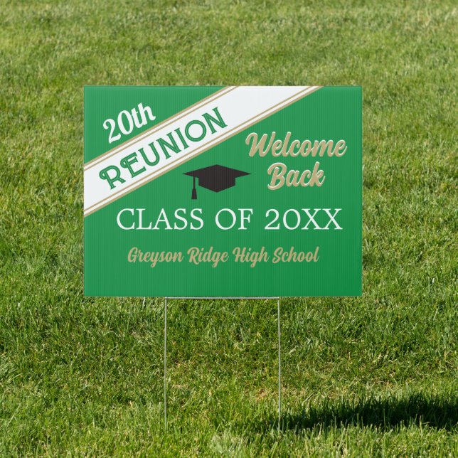 Welcome Back Class Reunion Yard Sign (Insitu)