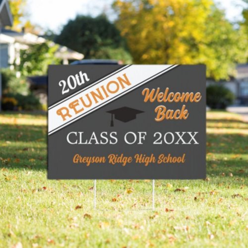 Welcome Back Class Reunion Yard Sign