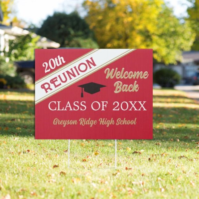 Welcome Back Class Reunion Yard Sign (Creator Uploaded)