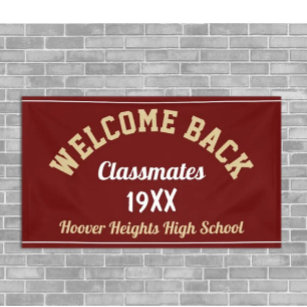 Welcome Back Classmates Class reunion banner