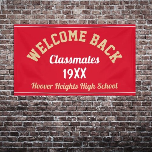 Welcome Back Classmates Class reunion banner