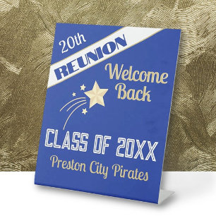 Welcome Back Classmates Reunion Pedestal Sign