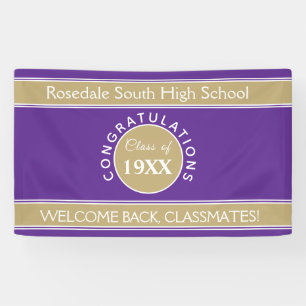 Welcome back!! CUSTOM class reunion banner