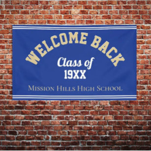 Welcome Back! Custom Class reunion banner