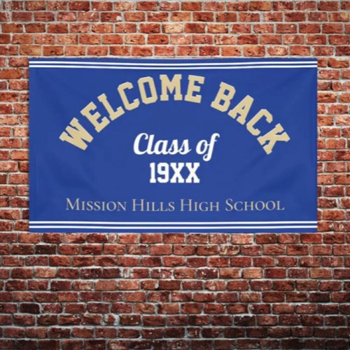 Welcome Back Custom Class reunion banner