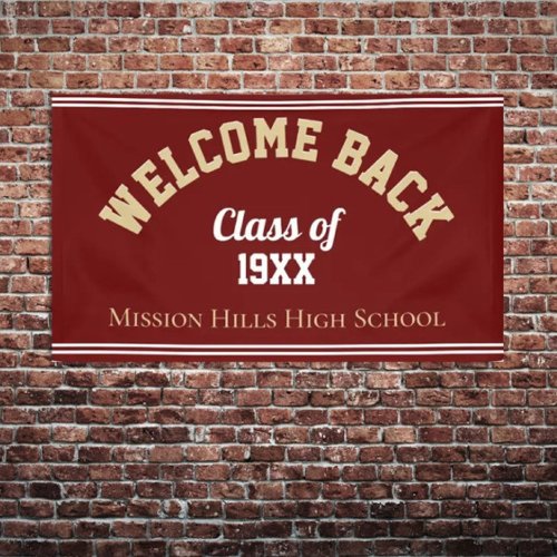 Welcome Back Custom Class reunion banner