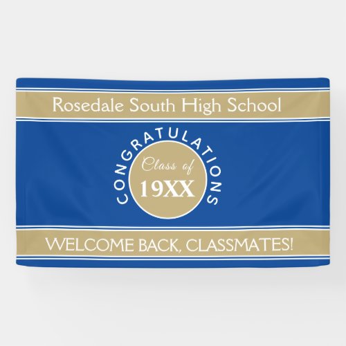 Welcome back CUSTOM class reunion banner