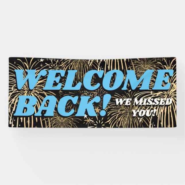 Welcome Back customer or employee re-opening Banner (Horizontal)