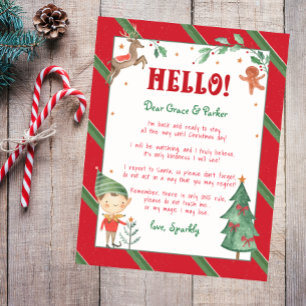 Welcome Back Elf Hello Christmas Elf Personalized