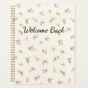 Welcome Back Floral Notebook for Student