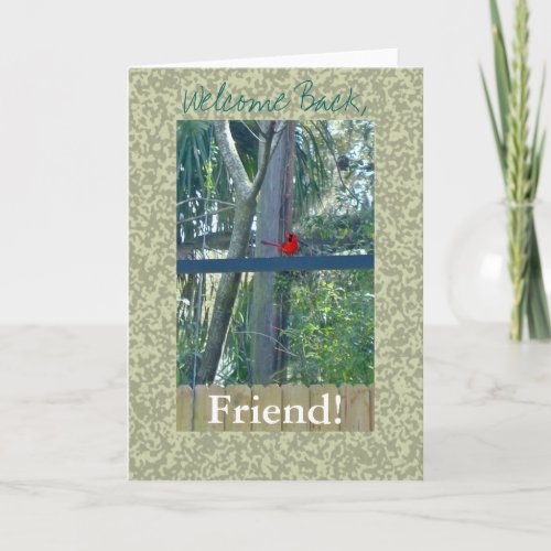 Welcome Back Friend Card