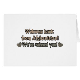 Welcome Back from Afghanistan
