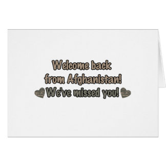 Welcome Back from Afghanistan Cards