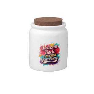 Welcome Back I’m Glad You’re Here Back to School Candy Jar