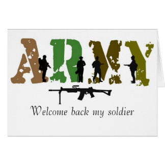 Welcome back my soldier cards