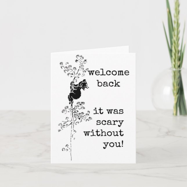 Welcome Back, Scary Without You, Card (Front)
