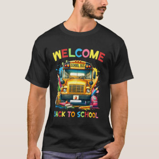 Welcome Back School Bus Driver Pencil First Days E T-Shirt