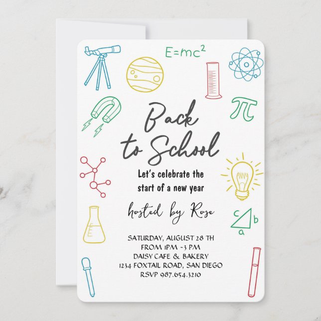 Welcome Back School Picnic Invitation (Front)