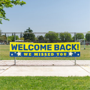 Welcome back school work reopening customer banner