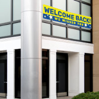 welcome back to work banner