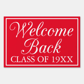 Welcome Back Sign