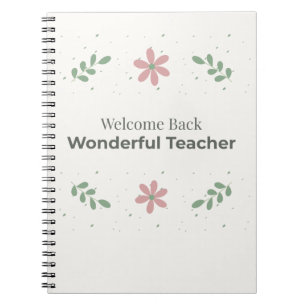 Welcome Back Teacher Notebook   Back to School Gif