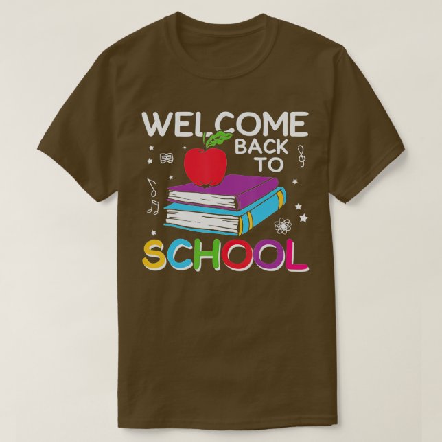 Welcome Back To 1st Day of School  Student Teacher T-Shirt (Design Front)