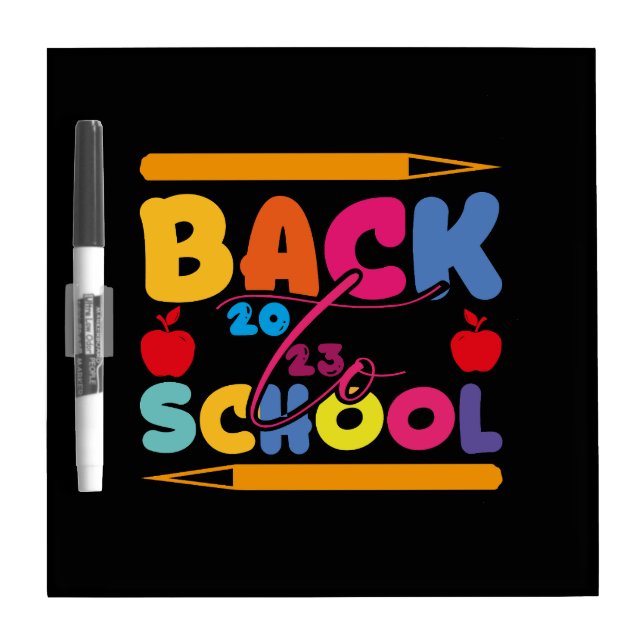 Welcome Back To School 2023 Dry Erase Board (Front)