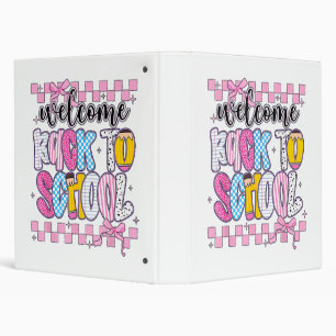 Welcome Back to School 2026 First Day Teachers Stu 3 Ring Binder