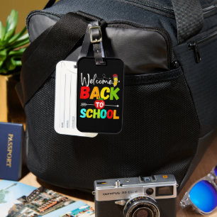 Welcome Back to School 2026 Teachers Students Luggage Tag