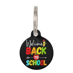 Welcome Back to School 2026 Teachers Students Pet ID Tag