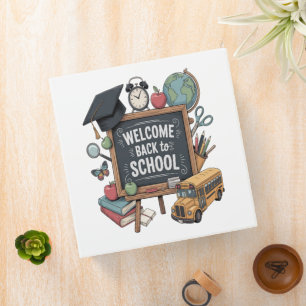Welcome Back To School 3 Ring Binder