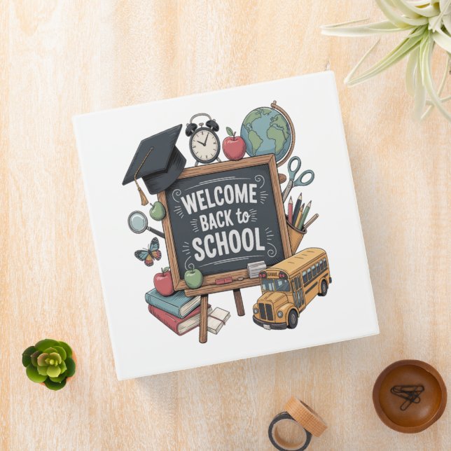 Welcome Back To School 3 Ring Binder (In Situ)