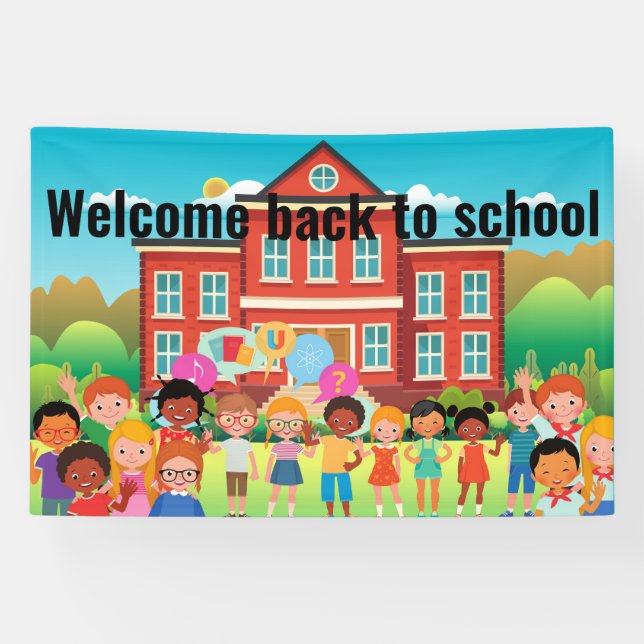 Welcome back to school banner (Horizontal)