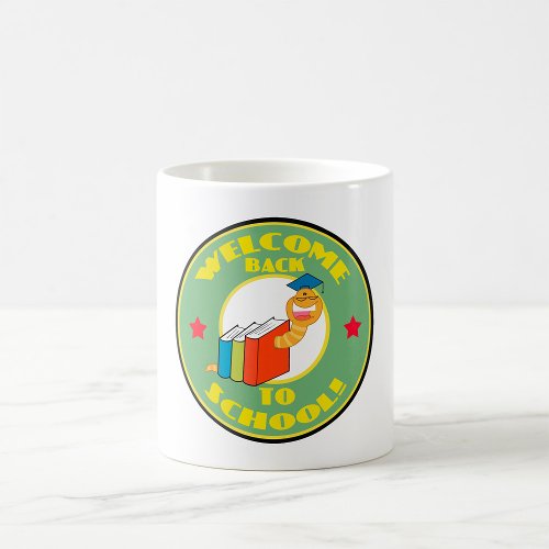 Welcome Back To School Bookworm Coffee Mug