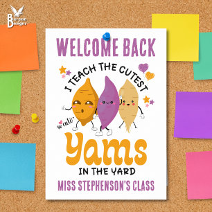 Welcome Back To School Bulletin Board Yams Poster