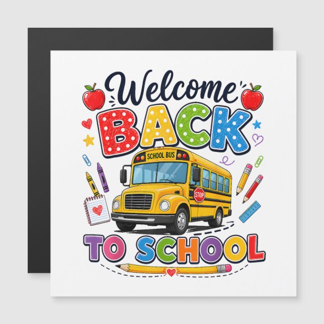 Welcome Back to School Bus Driver First Day (Front/Back)