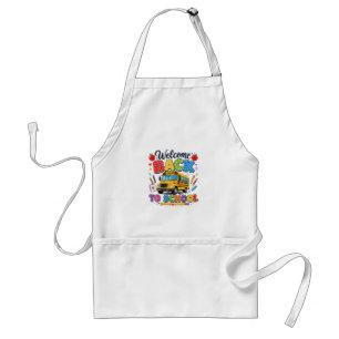 Welcome Back to School Bus Driver Tees First Day o Adult Apron