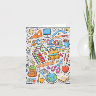 Welcome back to school! Card