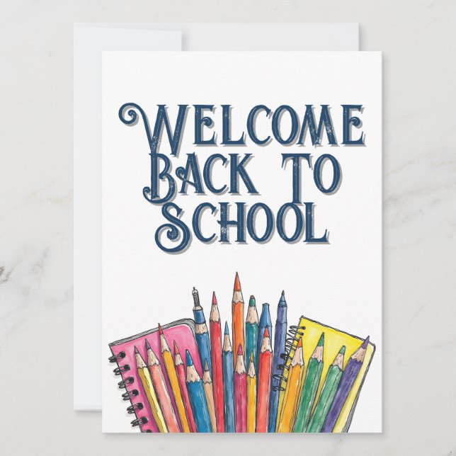 Welcome Back to School – Colorful Start (Front)