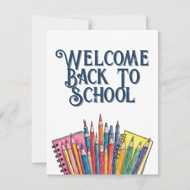 Welcome Back to School – Colorful Start (Front)