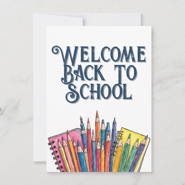Welcome Back to School – Colorful Start (Front)
