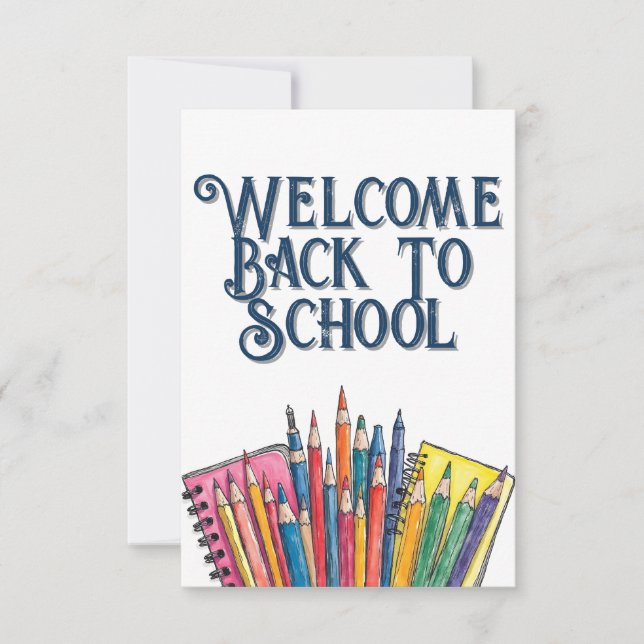 Welcome Back to School – Colorful Start (Front)