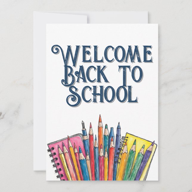 Welcome Back to School – Colorful Start (Front)