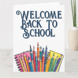Welcome Back to School – Colorful Start Card