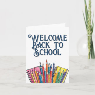 Welcome Back to School – Colorful Start Card