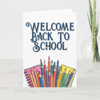 Welcome Back to School – Colorful Start Card