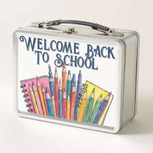 Welcome Back to School – Colorful Start Metal Lunch Box